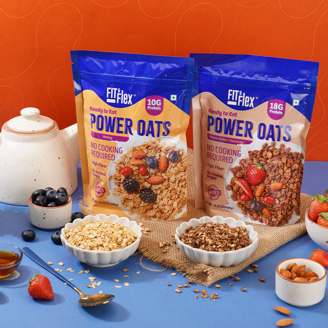 Power Oats | Peanut Butter Chocolate Flavor | No Cooking Required - Ready To Eat | 0 Added Sugar - Image 6