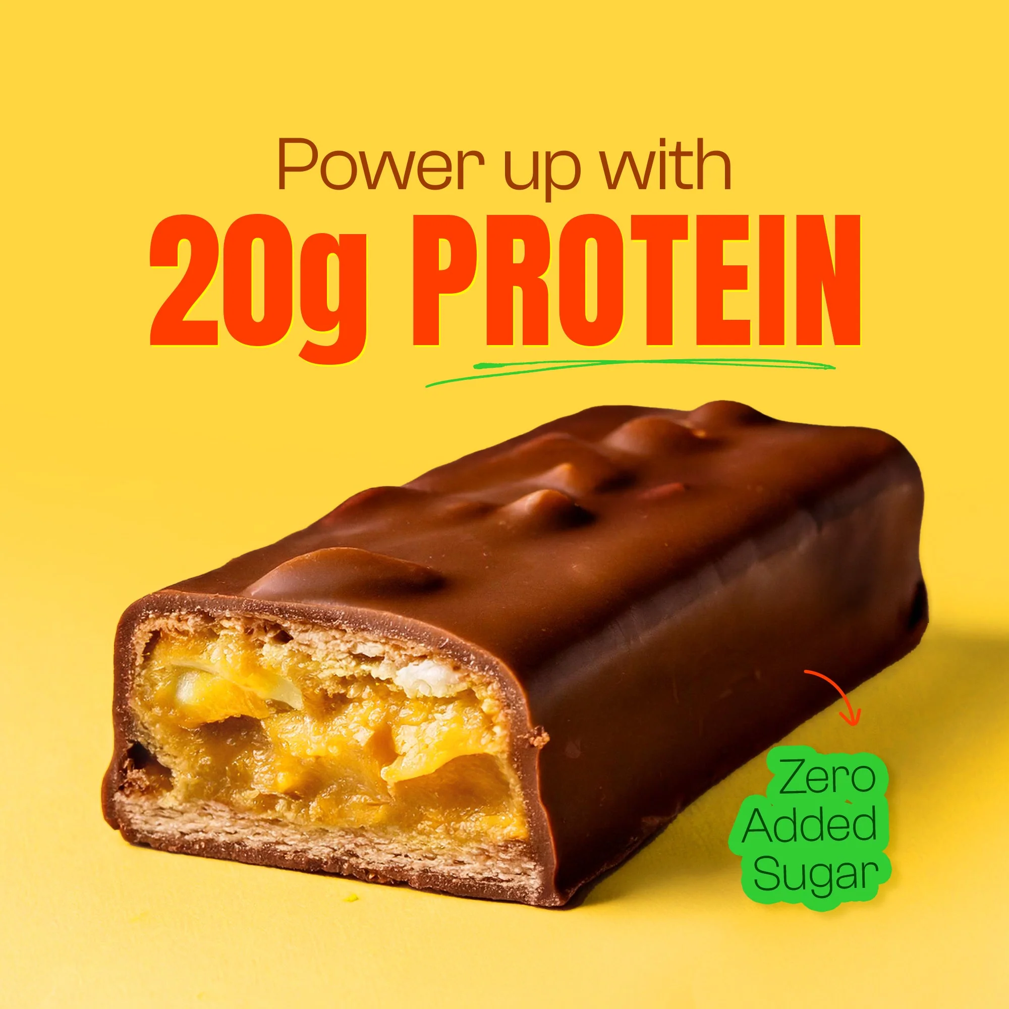 Power Up Choco Peanut Butter 20g Protein Bars - Pack of 5 350g - Image 2