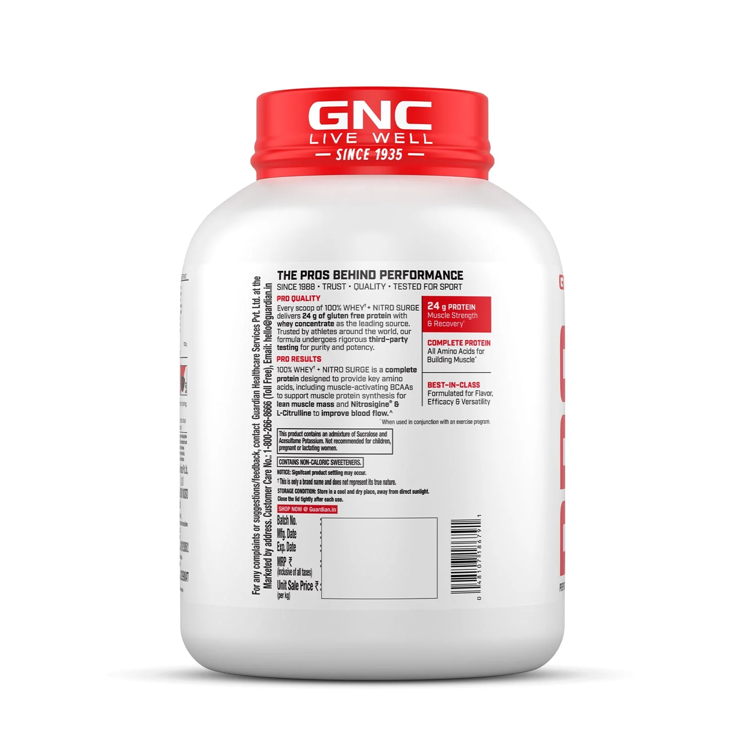 PP 100% WHEY NITRO SURGE CHOCOLATE 4LB POWDER 1.81KG - Image 9