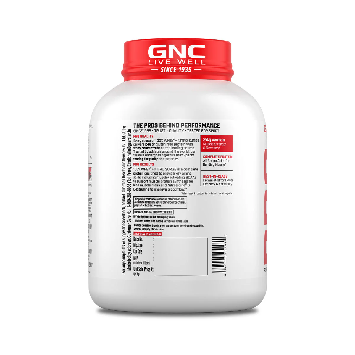 PP 100% WHEY NITRO SURGE – STRAWBERRY 4LBS - Image 12