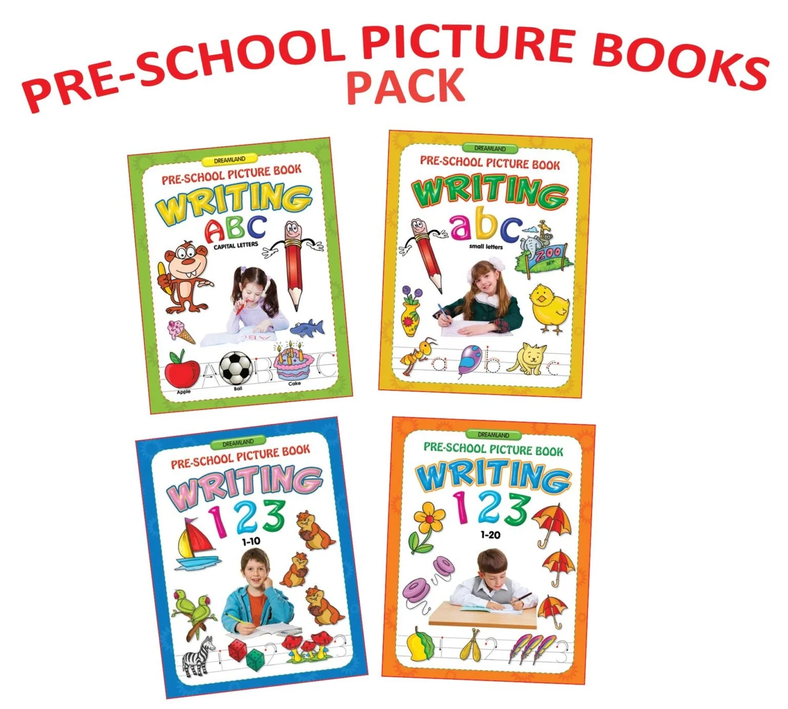 Pre- School Picture Books - Alphabet and Number Writing Pack