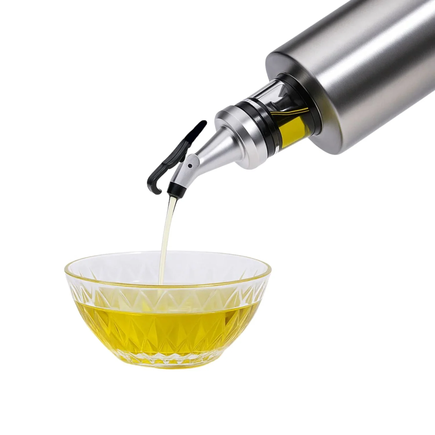 Premium 500ml Oil Dispenser Bottle – Stainless Steel & Food Grade Glass | Leakproof Spout | Modern Kitchen Accessory - Image 3