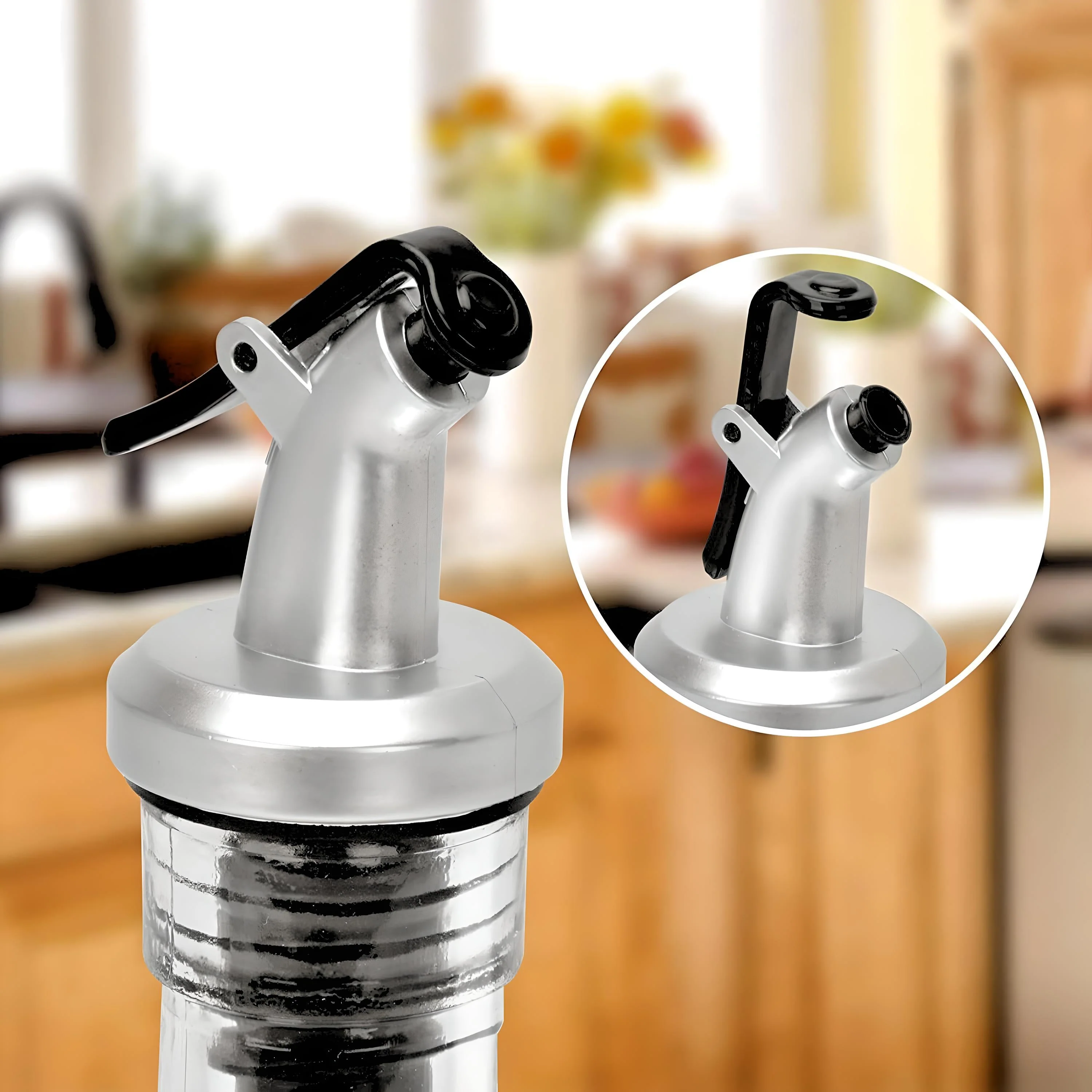 Premium 500ml Oil Dispenser Bottle – Stainless Steel & Food Grade Glass | Leakproof Spout | Modern Kitchen Accessory - Image 4