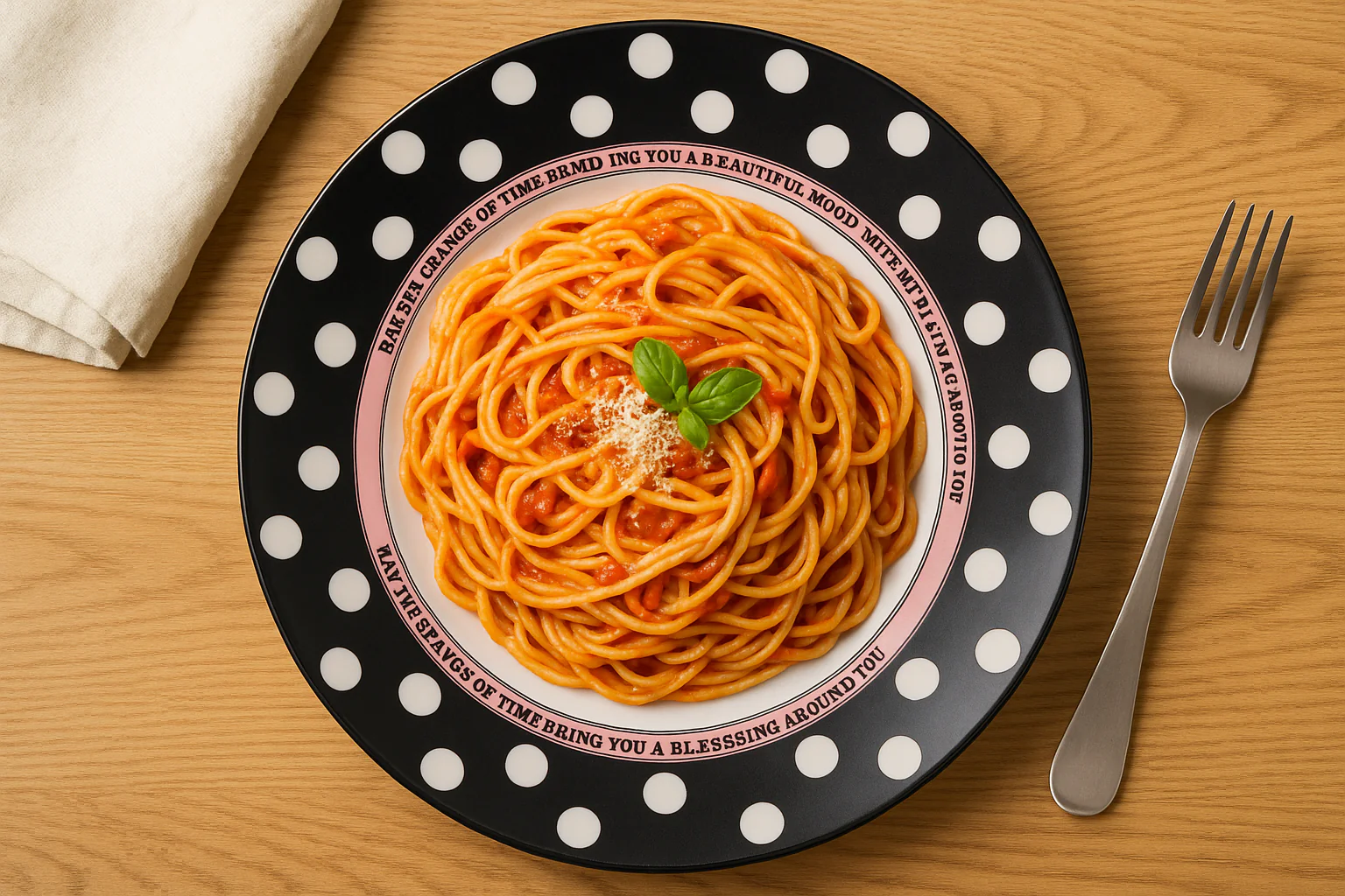 Premium Ceramic Polka Dot Dinner Plate – 26 cm Flat Serving Plate - Image 4