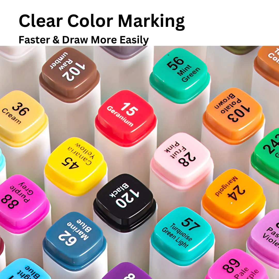 Premium Color Set 24 PC | Dual Tip Art Maker | Broad and Point | Premium quality for Kids - Image 8