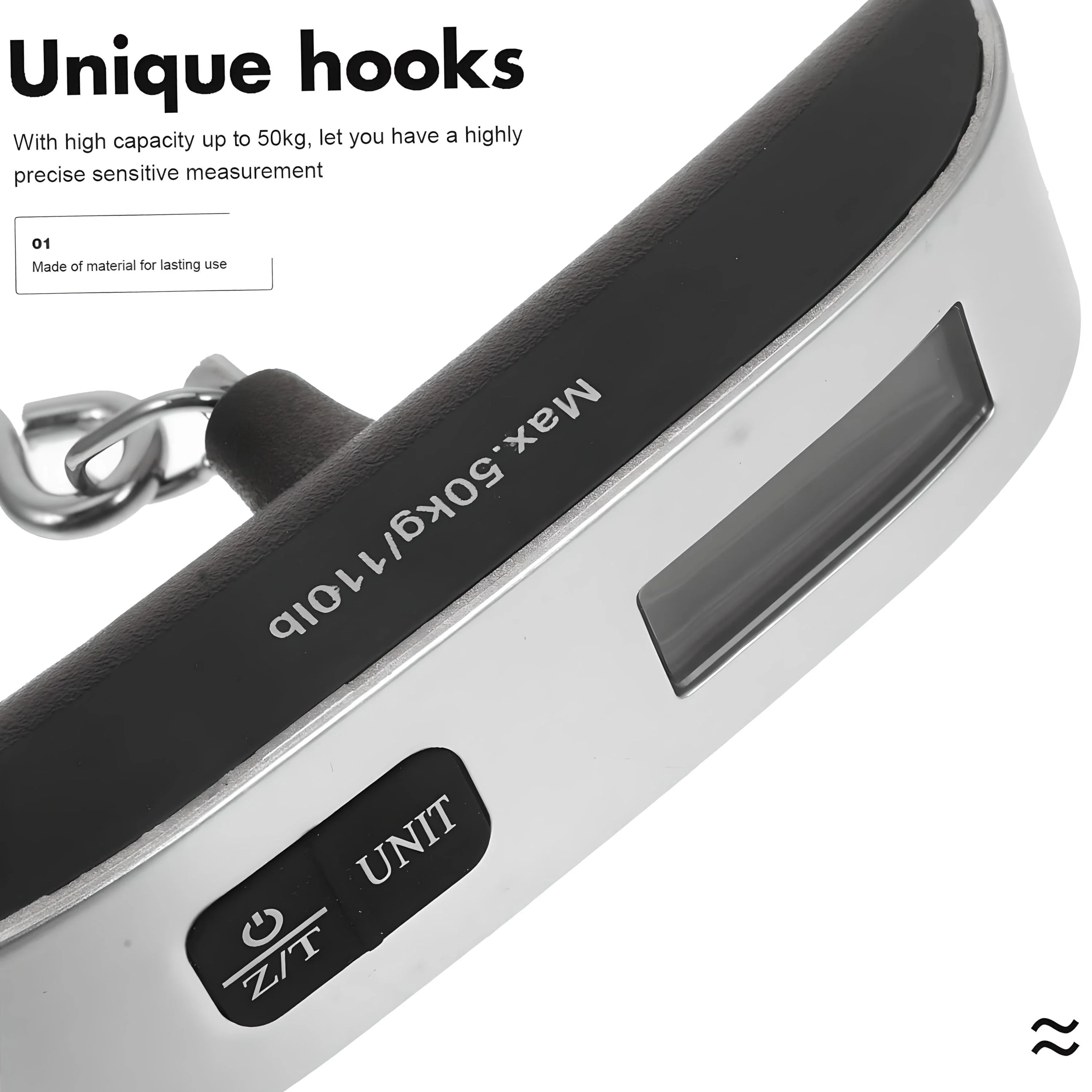 Premium Digital Luggage Scale – 50kg/110lb with LCD Display, Auto Lock, Tare, & Temperature Sensor - Image 7