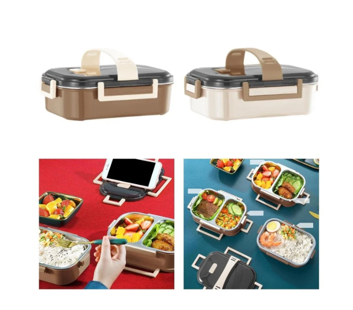 Premium Stainless Steel Double Layer Lunch Box – 700ml | Leakproof, Microwave-Safe, Stylish - Image 8
