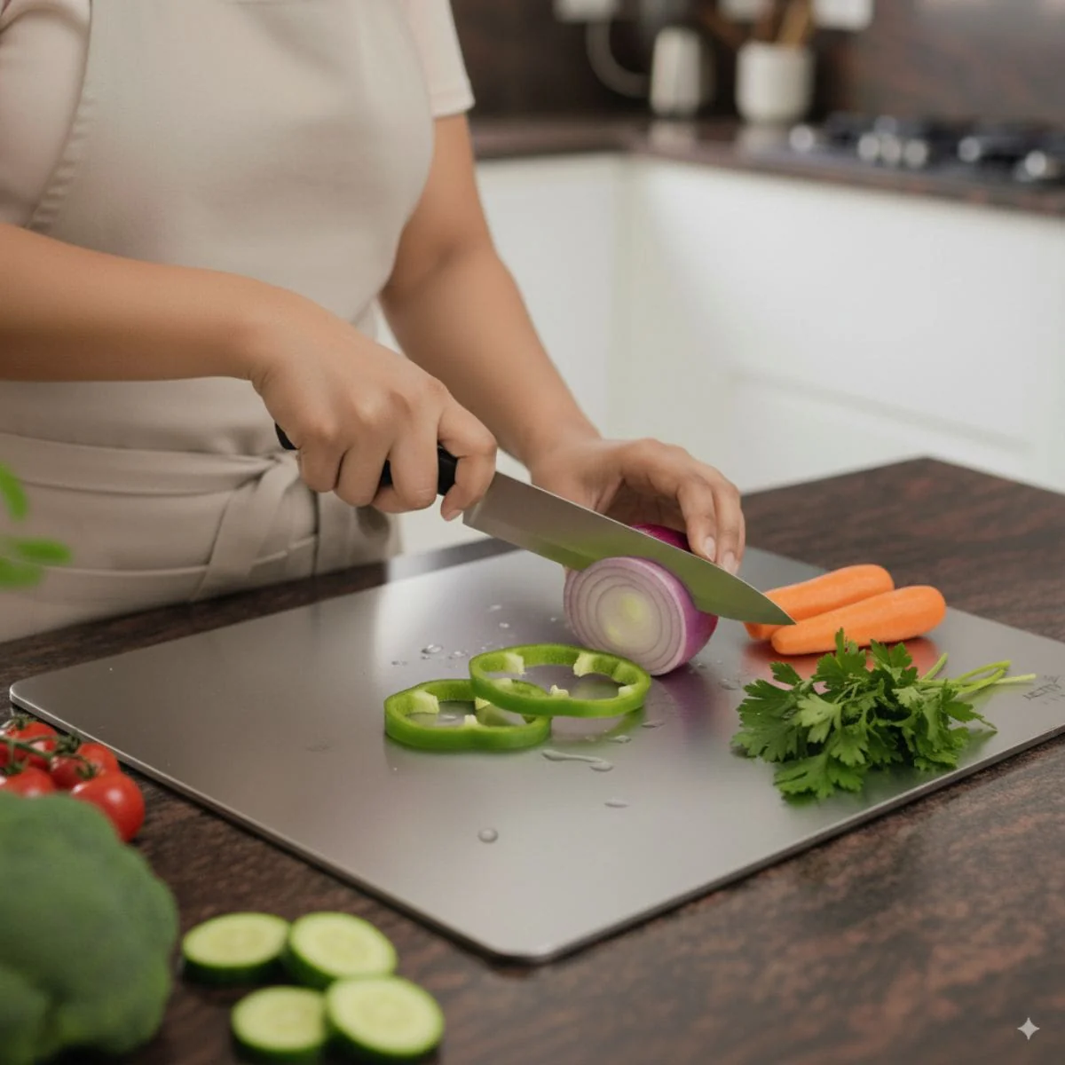 Premium Stainless Steel Kitchen Chopping Board - Image 203