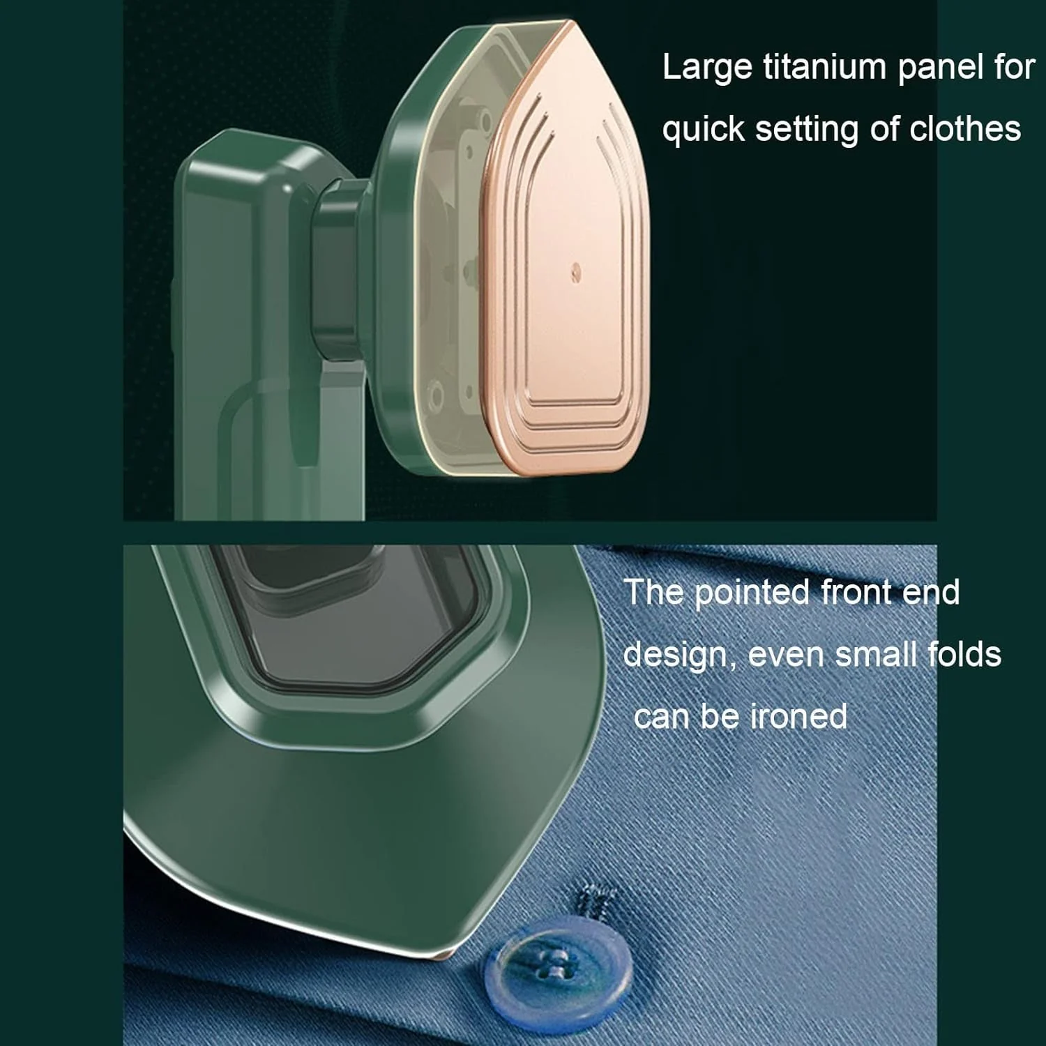 PressPal: Portable Mini Travel Iron & Steamer with Dry & Wet Pressing for Clothes – 150W Compact Design for Home & Outings - Image 5