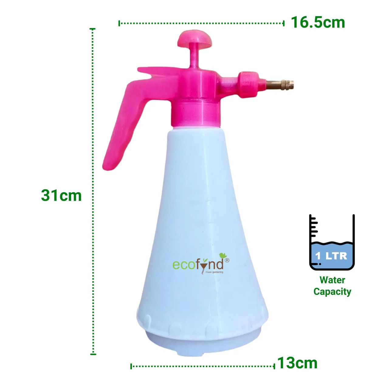 Pressure Spray Pump Bottle with Adjustable Nozzle - Image 3