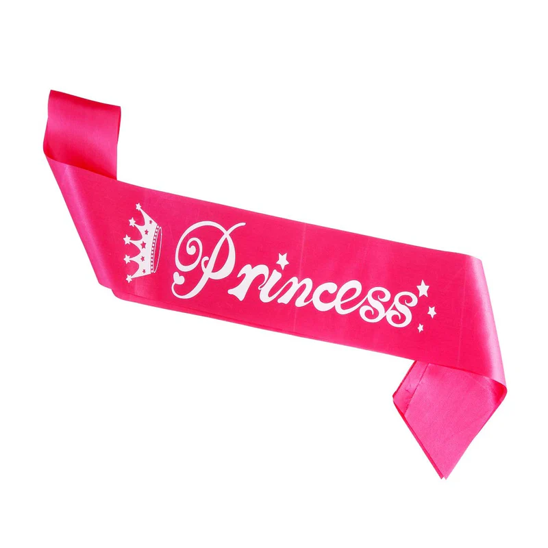 Princess Printed Sash (Pink) (Pack of 1)