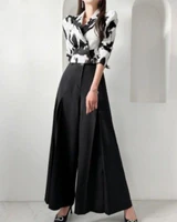 Printed Blouse Pant Suit - Image 7