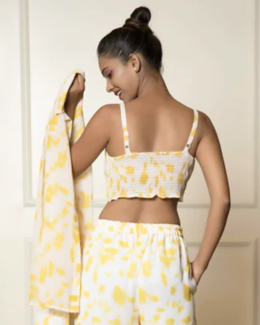 Printed Long Sleeves Georgette Shirt - Image 11