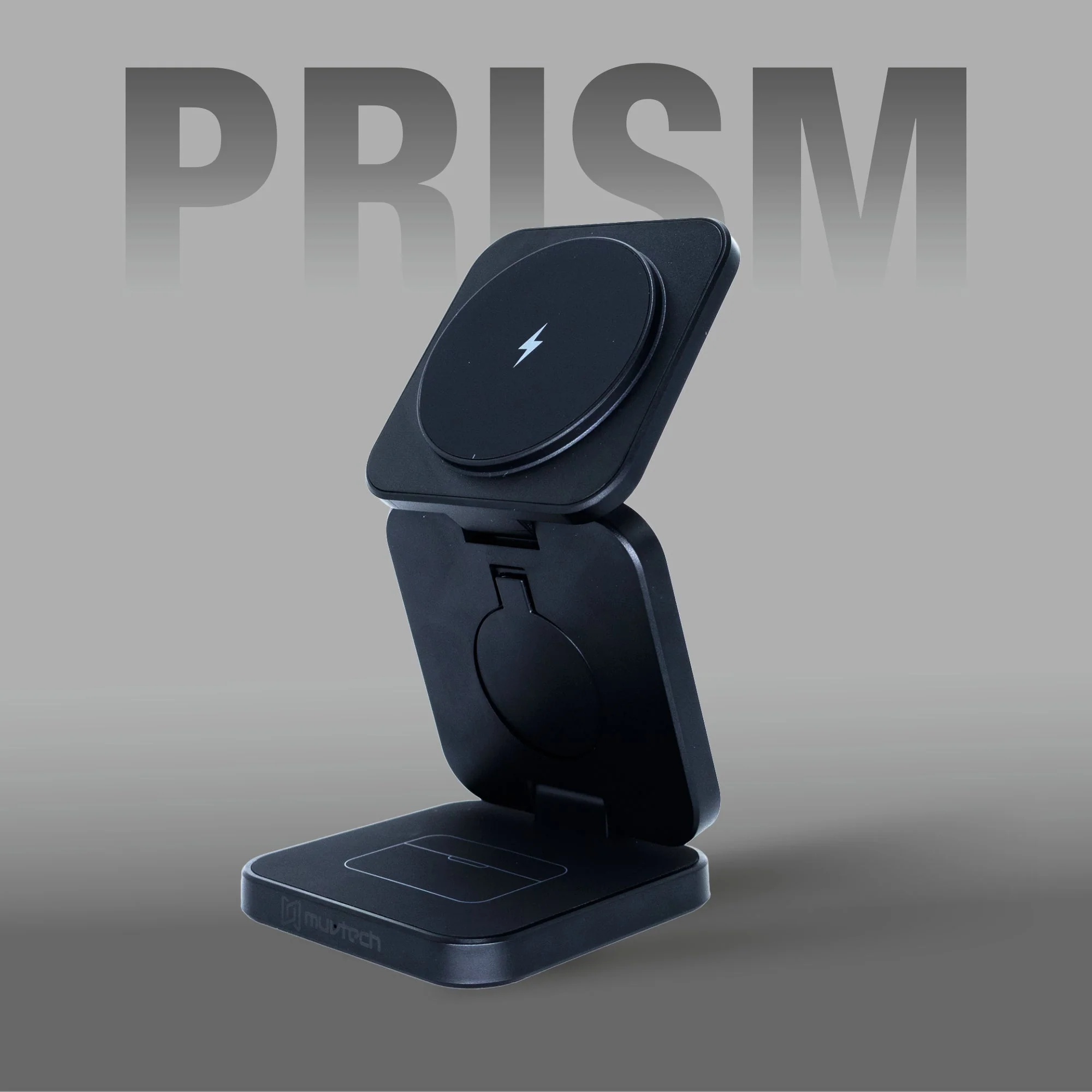 PRISM 3-in-1 Wireless Charger 15W Magnetic Charging for iPhone, Airpod, iWatch & Magnetic Charging Support Devices - Image 2