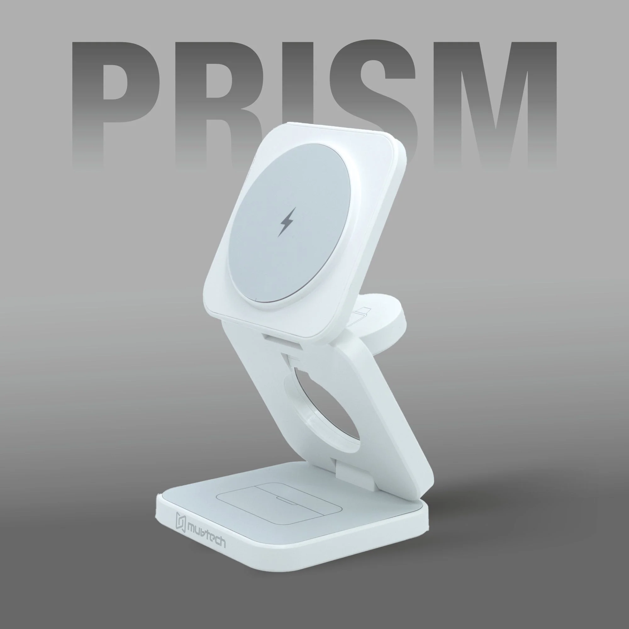 PRISM 3-in-1 Wireless Charger 15W Magnetic Charging for iPhone, Airpod, iWatch & Magnetic Charging Support Devices - Image 6