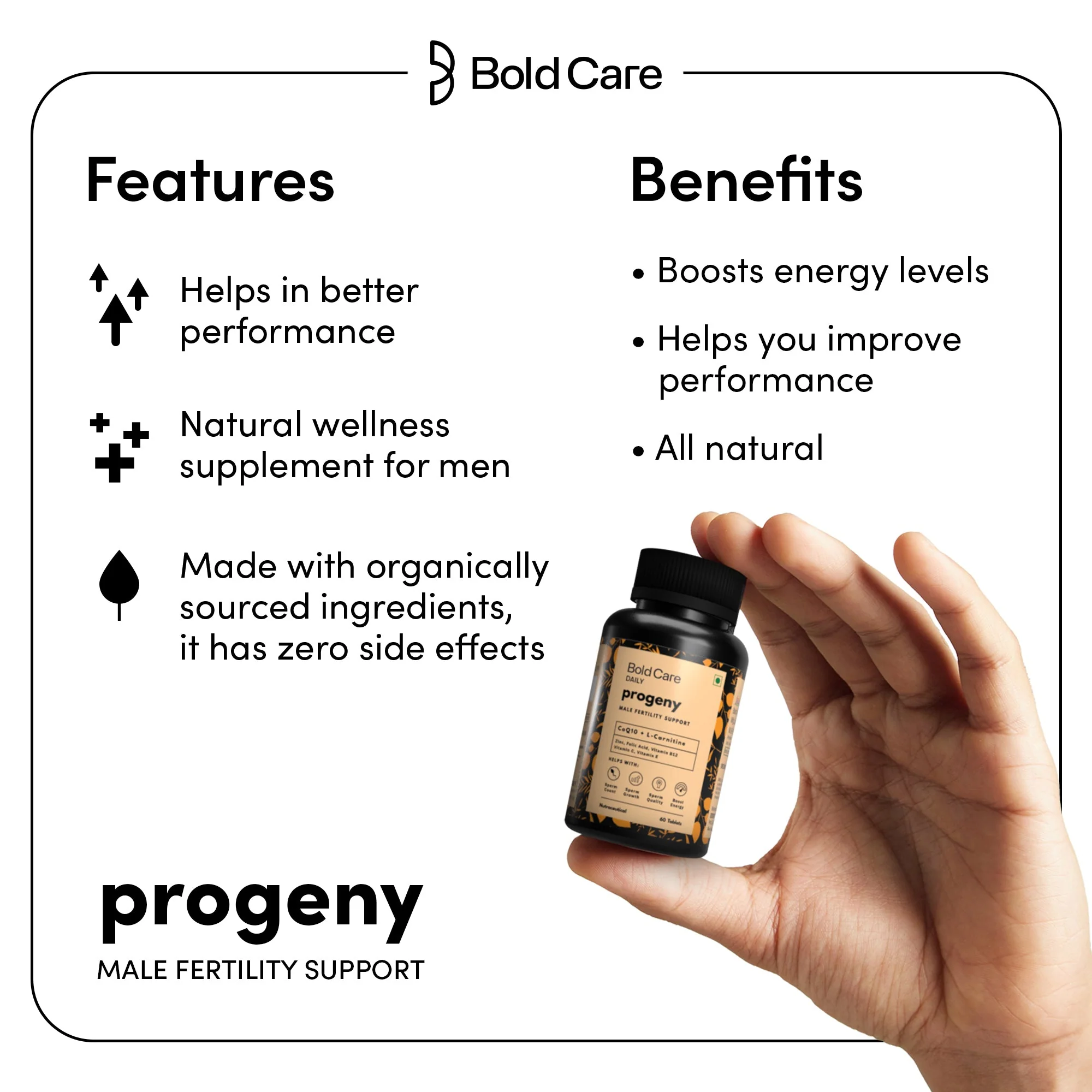 Progeny Fertility Support Tablets for Men (60 tablets) - Image 4