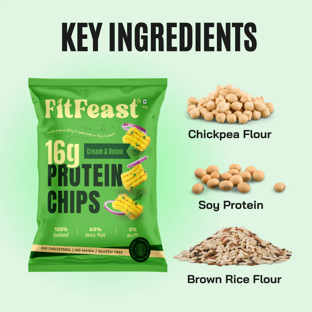 Protein Chips Cream & Onion | As Seen on Shark Tank (Pack of 1) - Image 2