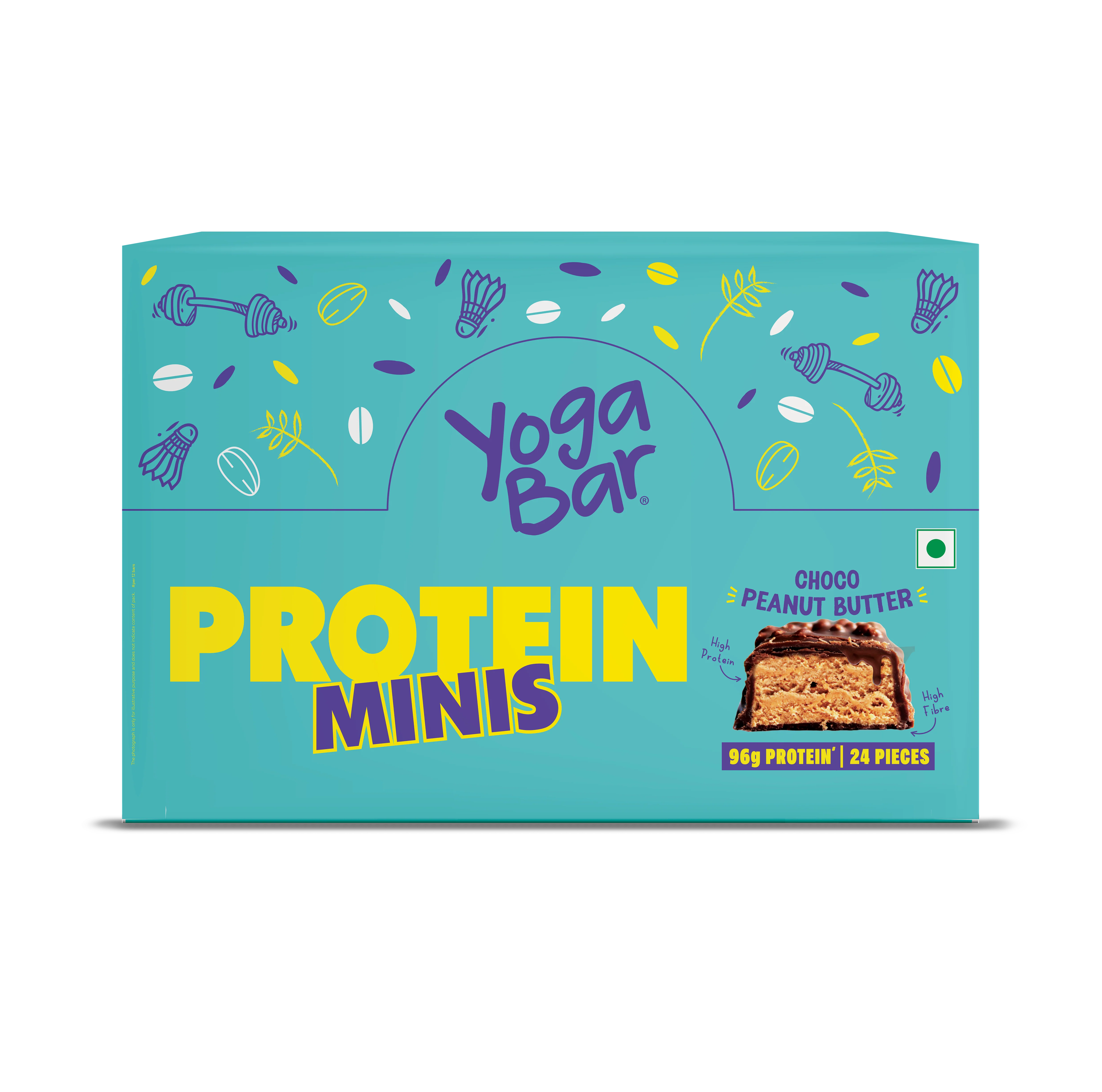 Protein Minis, 4g Choco Peanut Butter Protein Bar - Pack of 24 480g - Image 82