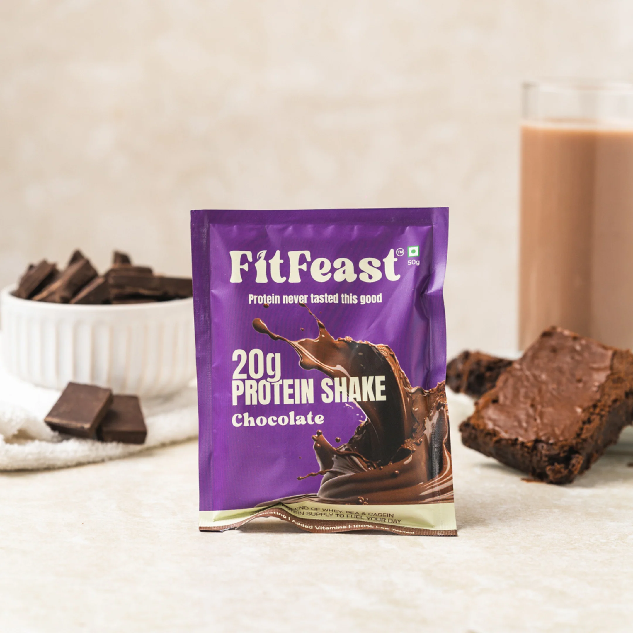 Protein Sachet - Chocolate (Pack of 3) (Each 50g) - Image 9