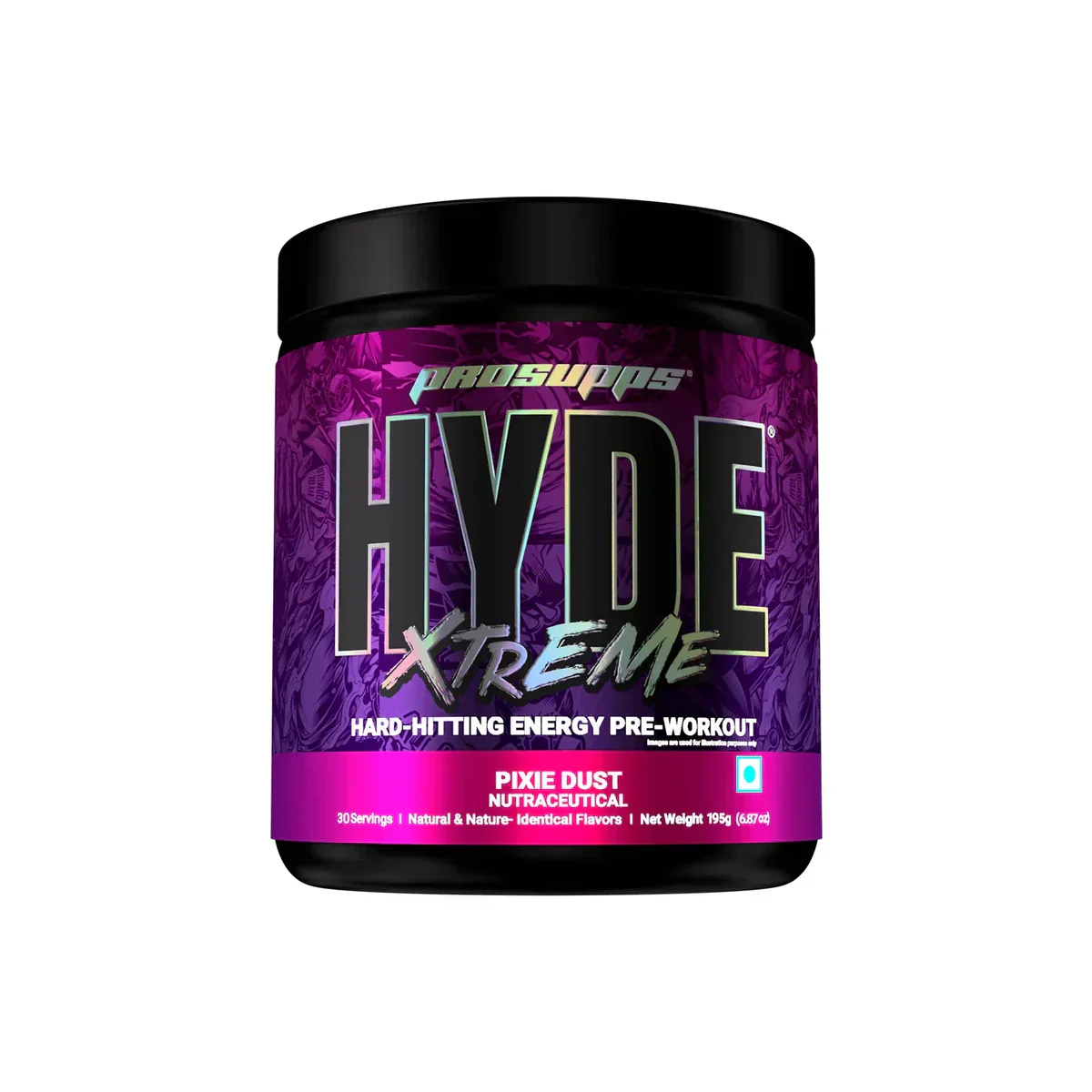PS PROSUPPS Hyde Xtreme- Hard Hitting Energy Pre Workout | Caffeine, Beta-Alanine, Creatine Hcl, L-Arginine | For Muscle Pump, Vascularity|30 Servings, Powder, 195 grams - Image 13
