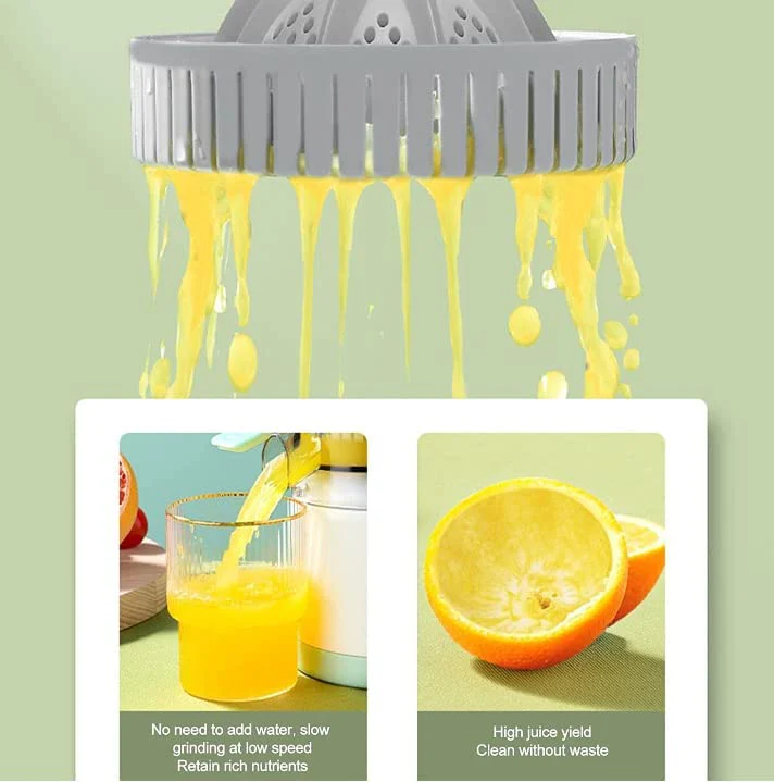 Pulpo: USB Rechargeable Electric Citrus Juicer – Portable Lemon & Orange Squeezer with High Juice Yield, 45W Motor & Easy Travel Design for Fresh Juice On-the-Go - Image 4