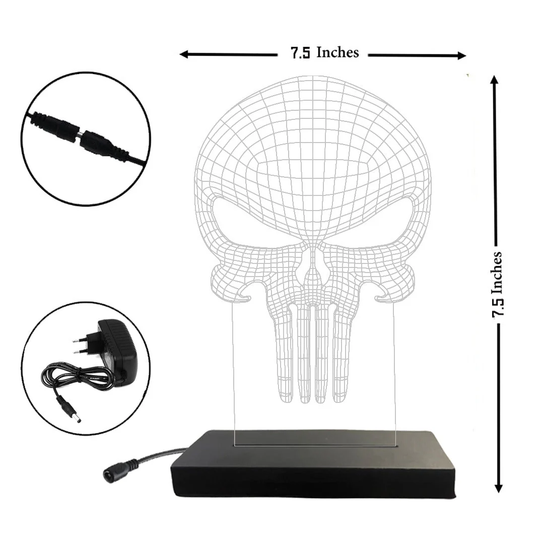 Punisher - Acrylic Lamp (19 cm) (Red) - Image 2