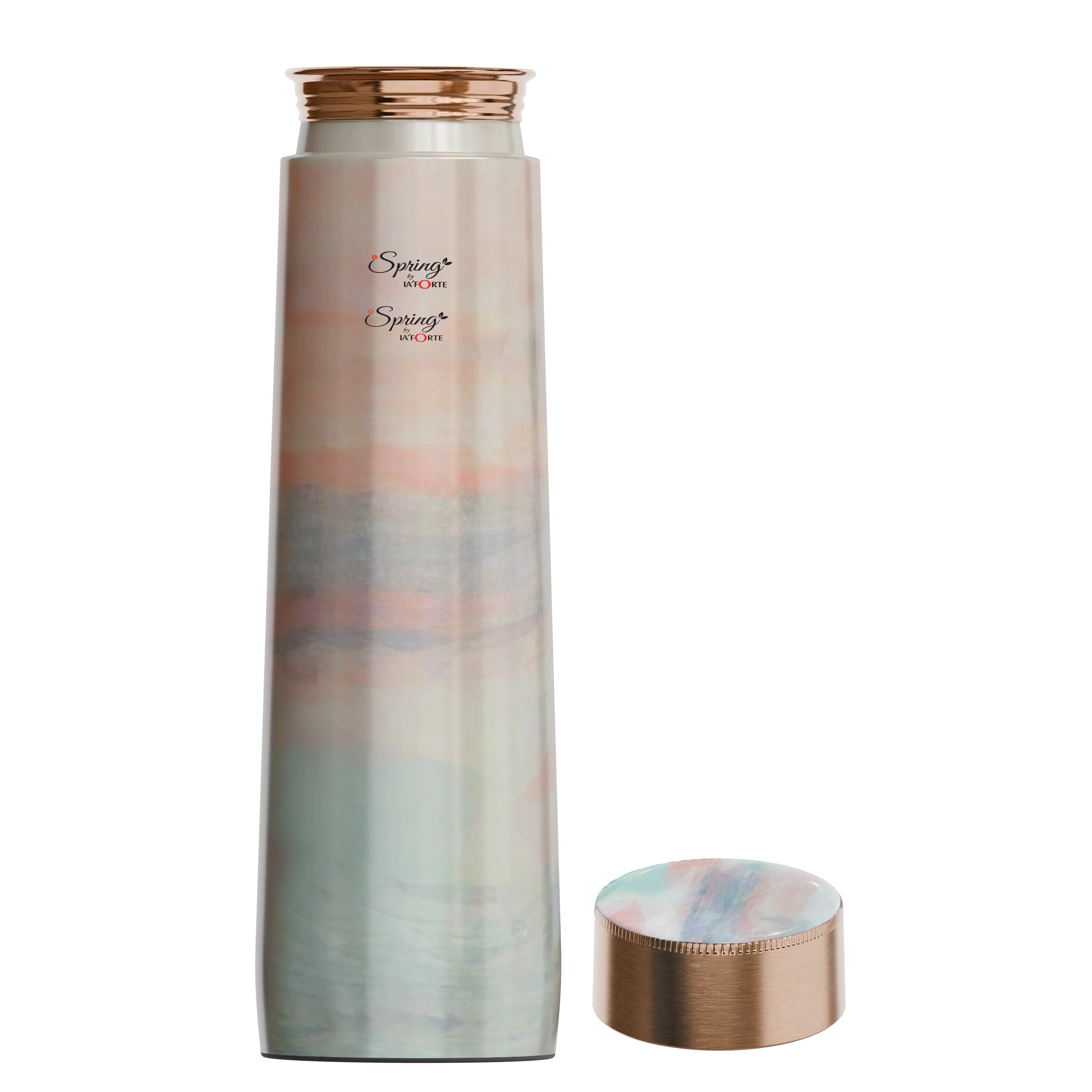 Pure Copper Elegant 1000 ml Premium Coated Water Bottles (Jupiter Pink, 1000 Ml) - Image 2