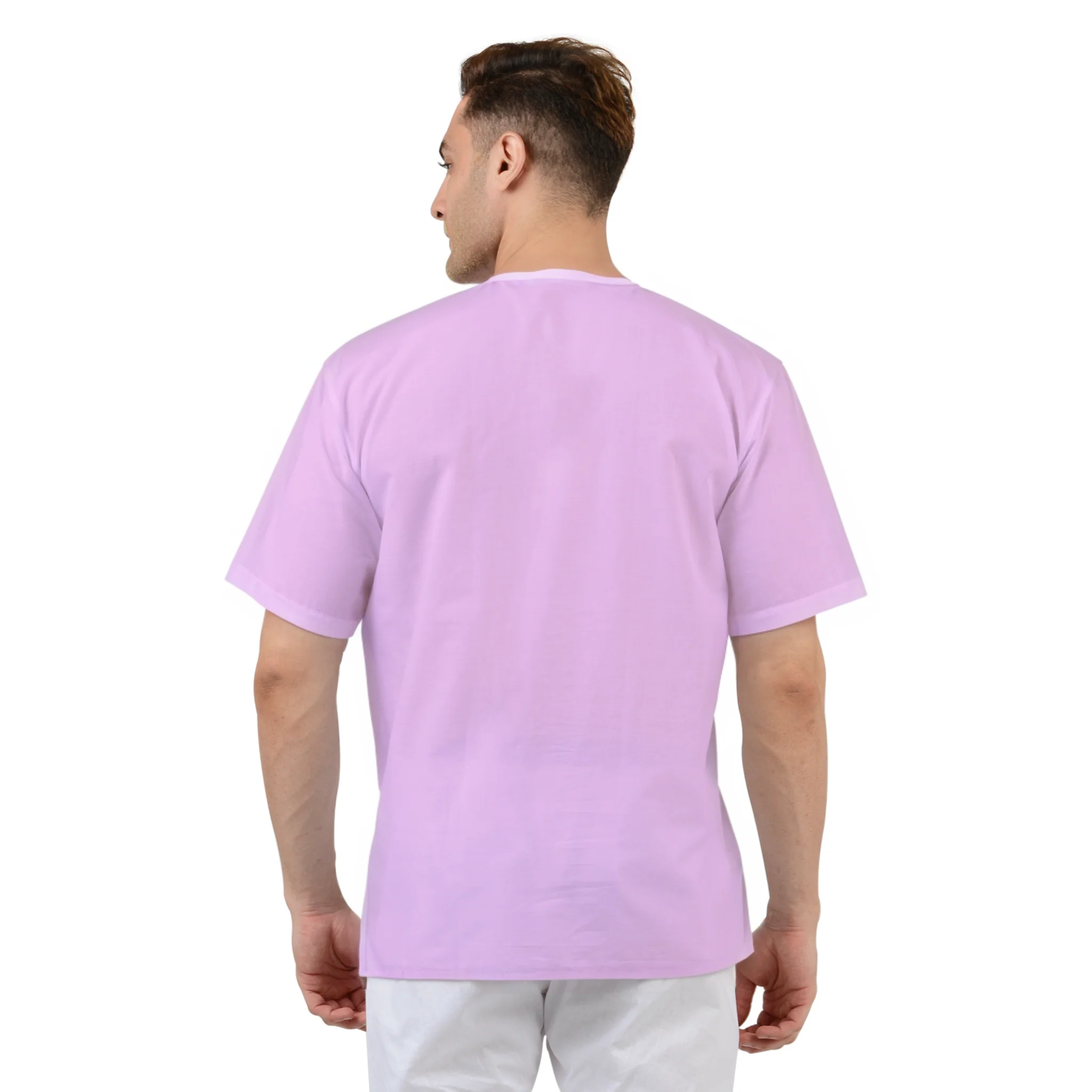 Pure Cotton Short Kurta in Pink - Image 2