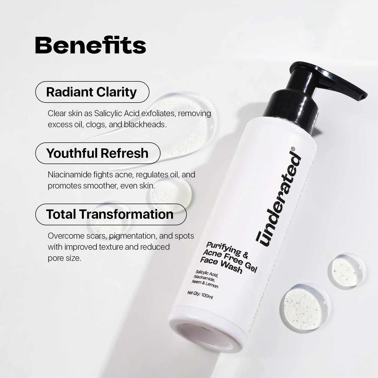 Purifying and Acne Free Gel Face Wash - 100g | For Acne Control and Shining Skin - Image 8