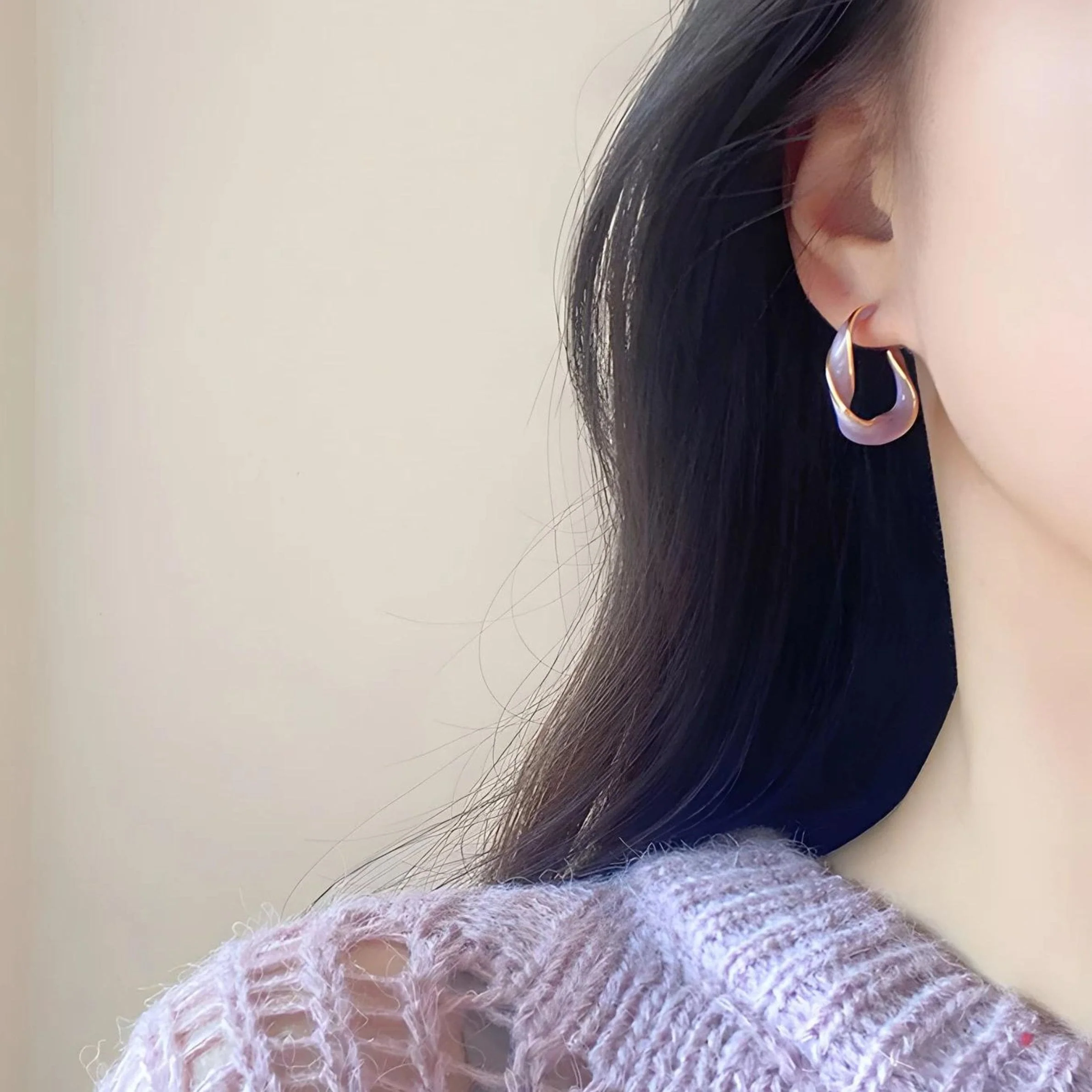 Purple Dream Hoops Earring - Image 2