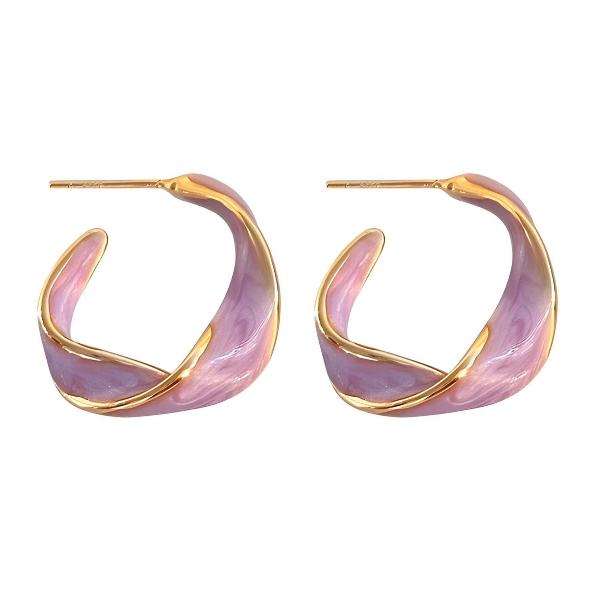 Purple Dream Hoops Earring - Image 3