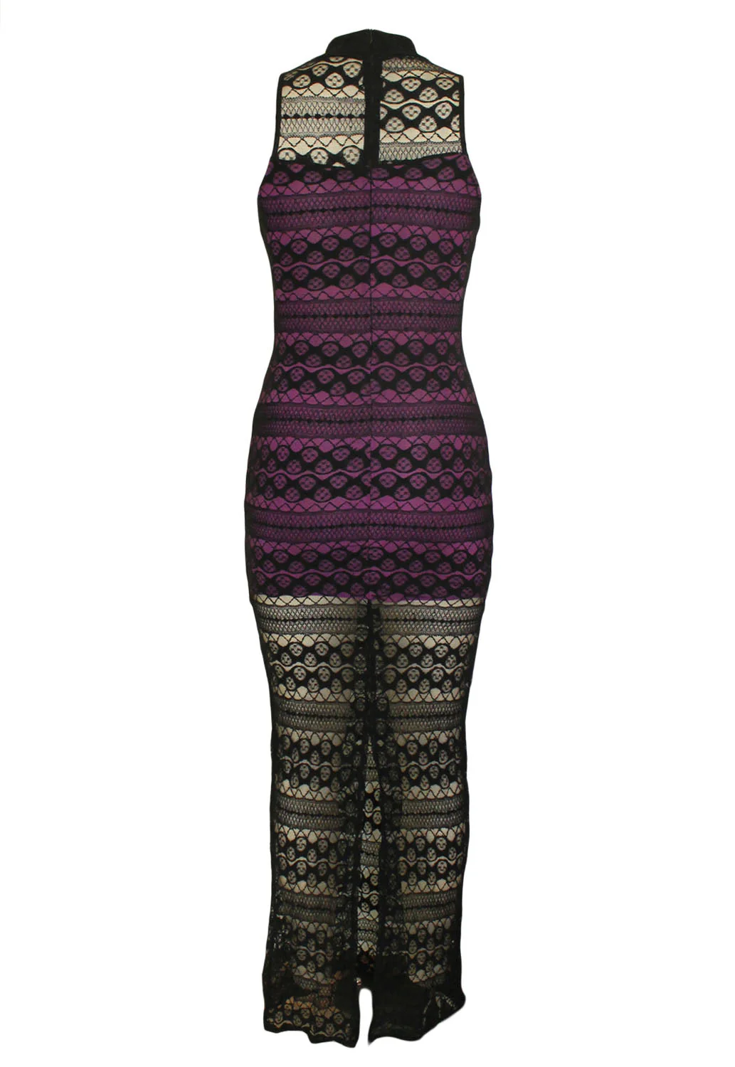 Purple Lace Maxi Dress - Image 6