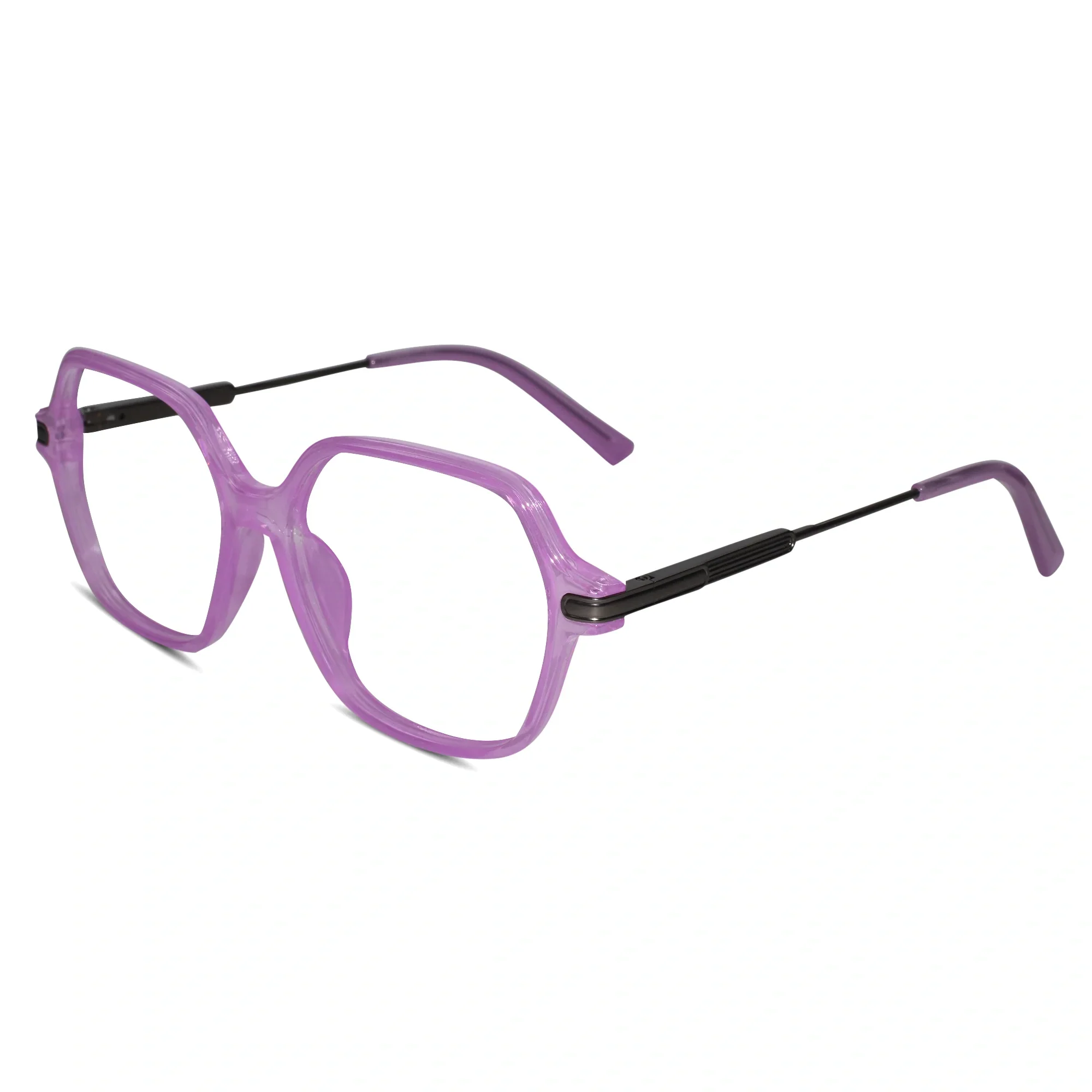 Purple Square Eyeglasses For Women