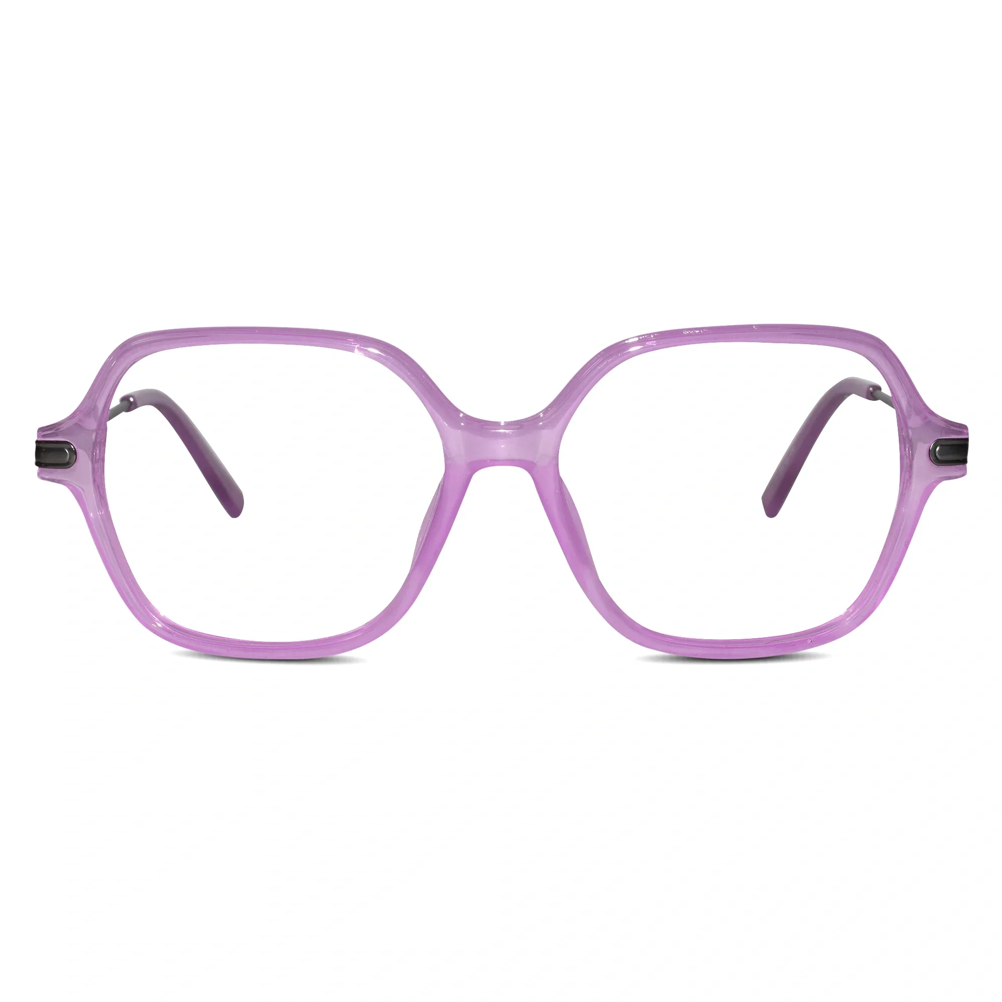 Purple Square Eyeglasses For Women - Image 2