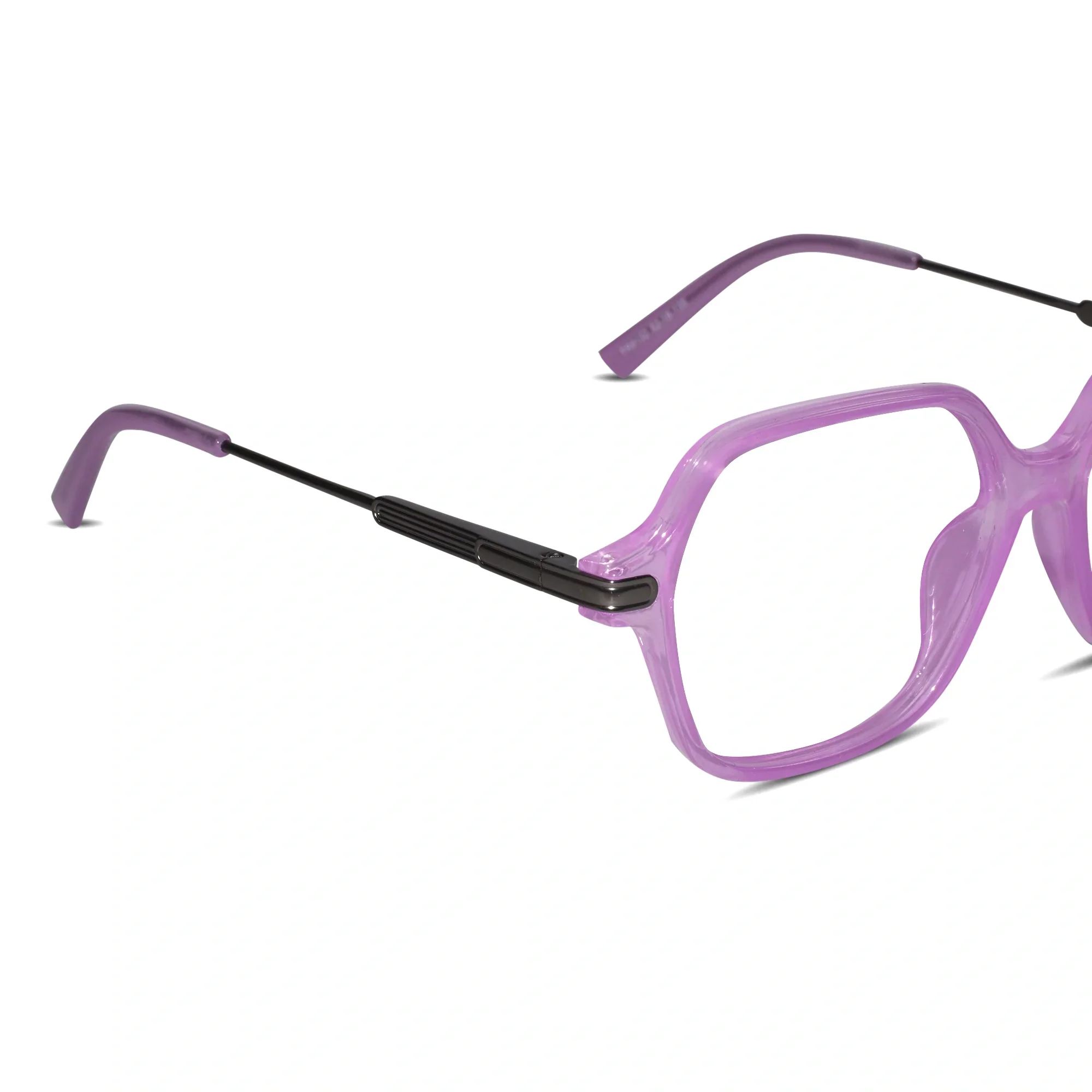 Purple Square Eyeglasses For Women - Image 3