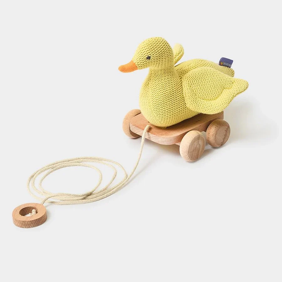 Push & Pull Duck Soft Toy For Babies