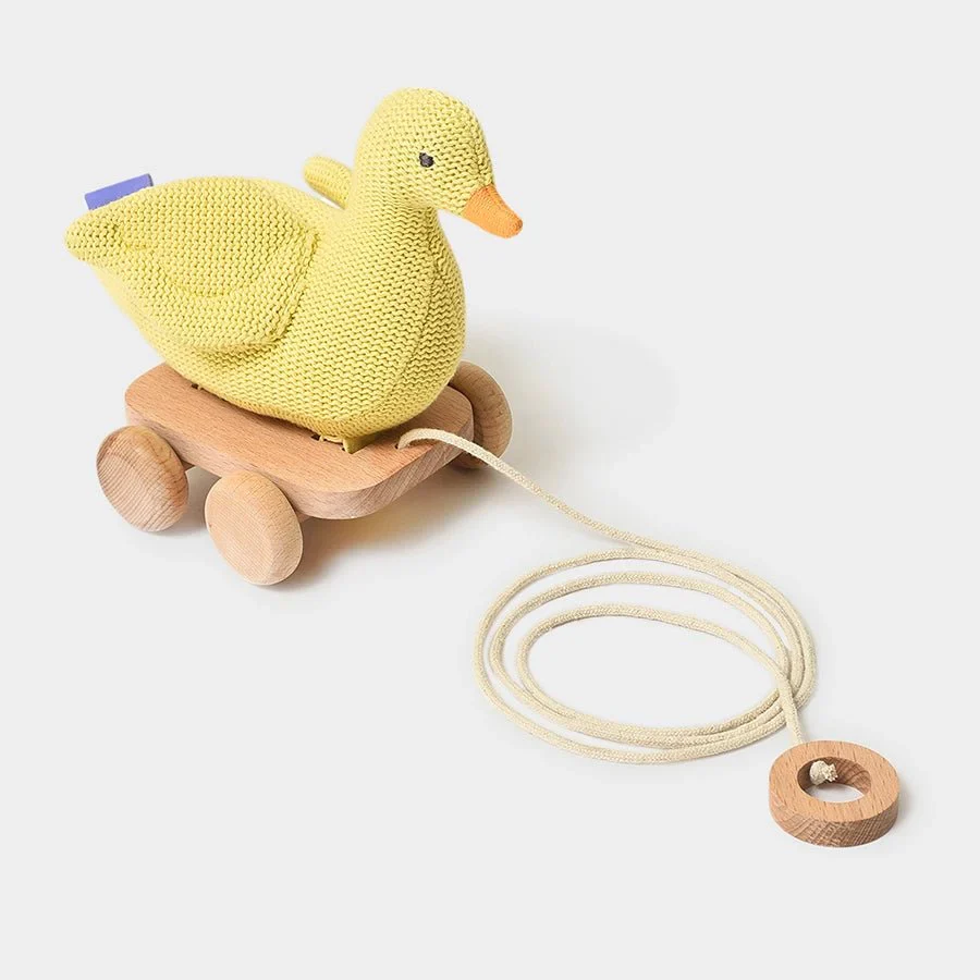 Push & Pull Duck Soft Toy For Babies - Image 2