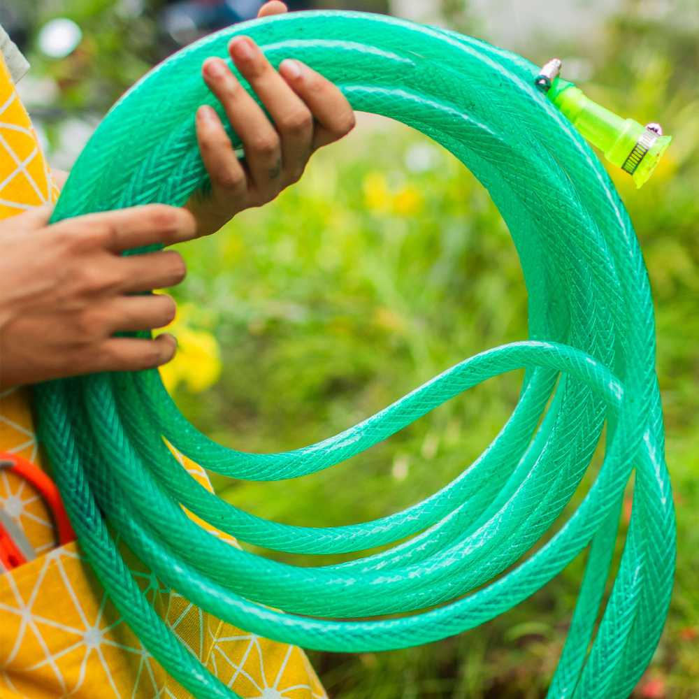 Pvc Super Braided Hose Pipe With Connector & Clamps - Image 2
