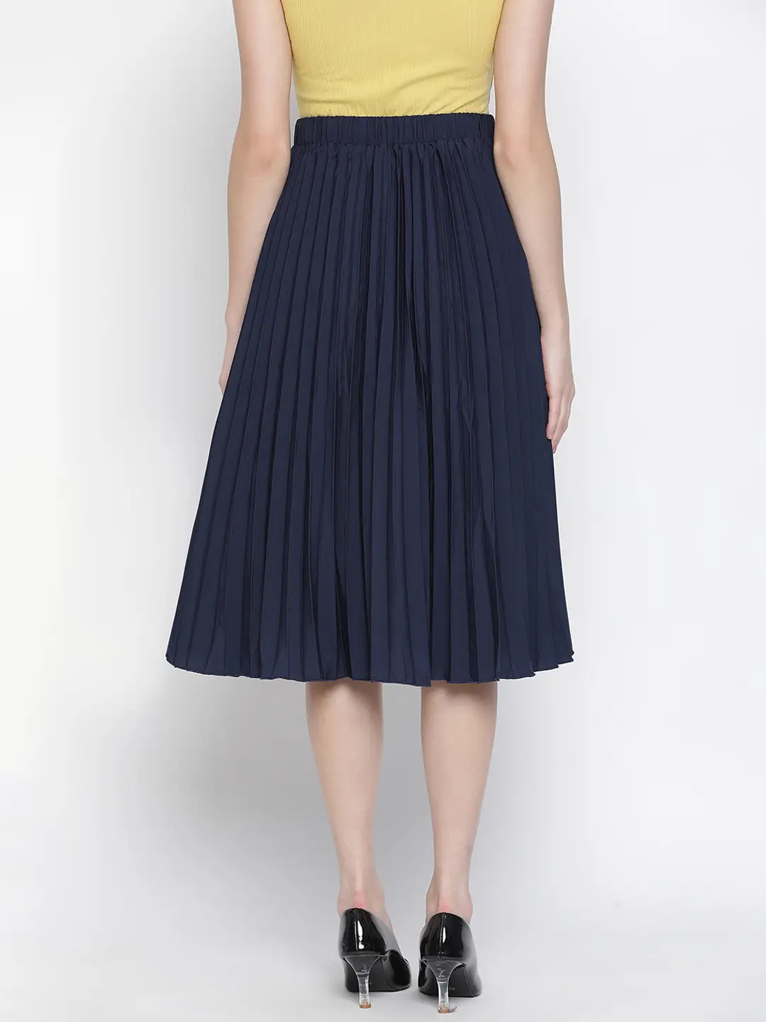 Queen Fairy Blue Color Pleated Women Skirt - Image 5
