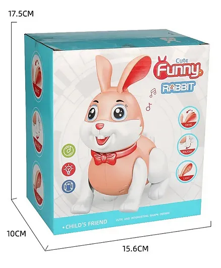 Rabbit Walking Toy with Flashing Lights and Musical Fun for Babies (Random Colour) - Image 4