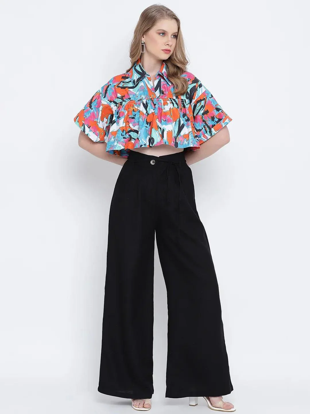 Radiant Black Casual Trousers Women Pant For Everyday Comfort - Image 4