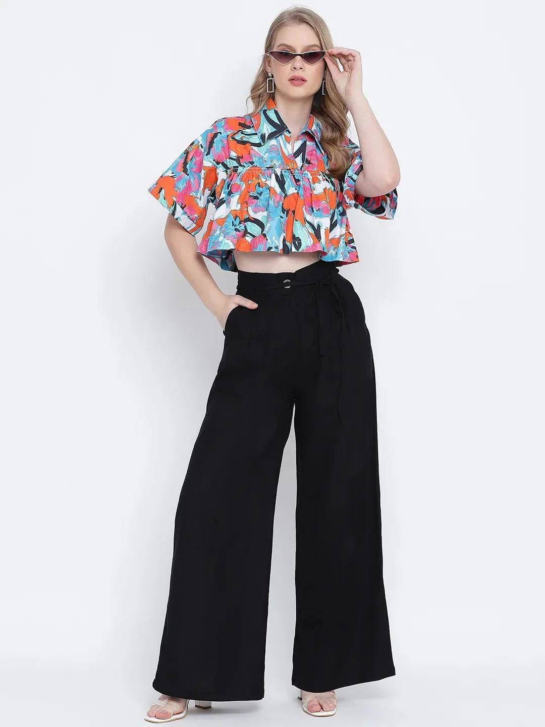 Radiant Black Casual Trousers Women Pant For Everyday Comfort - Image 5