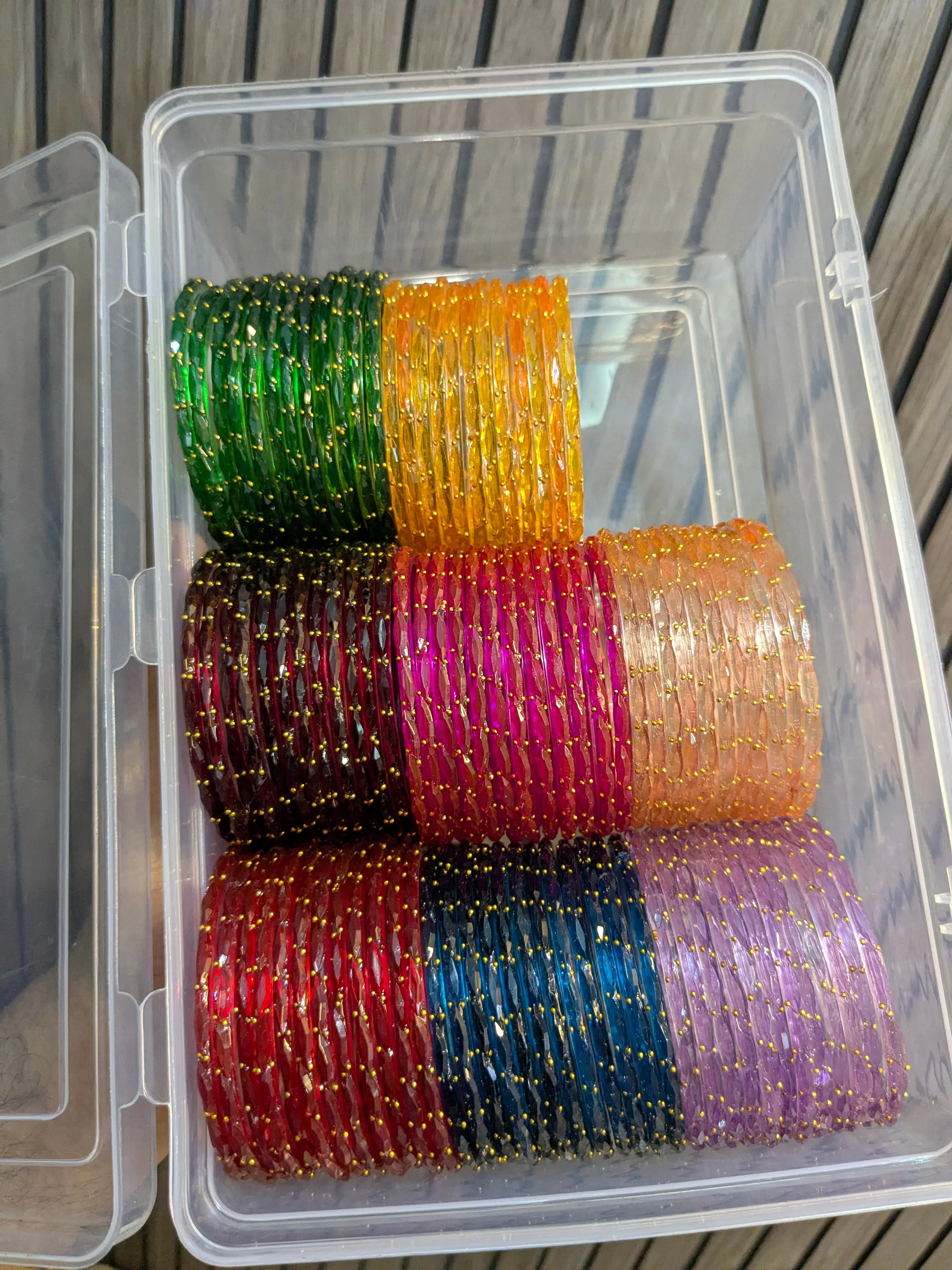 Rain drop glass bangles - Image 2