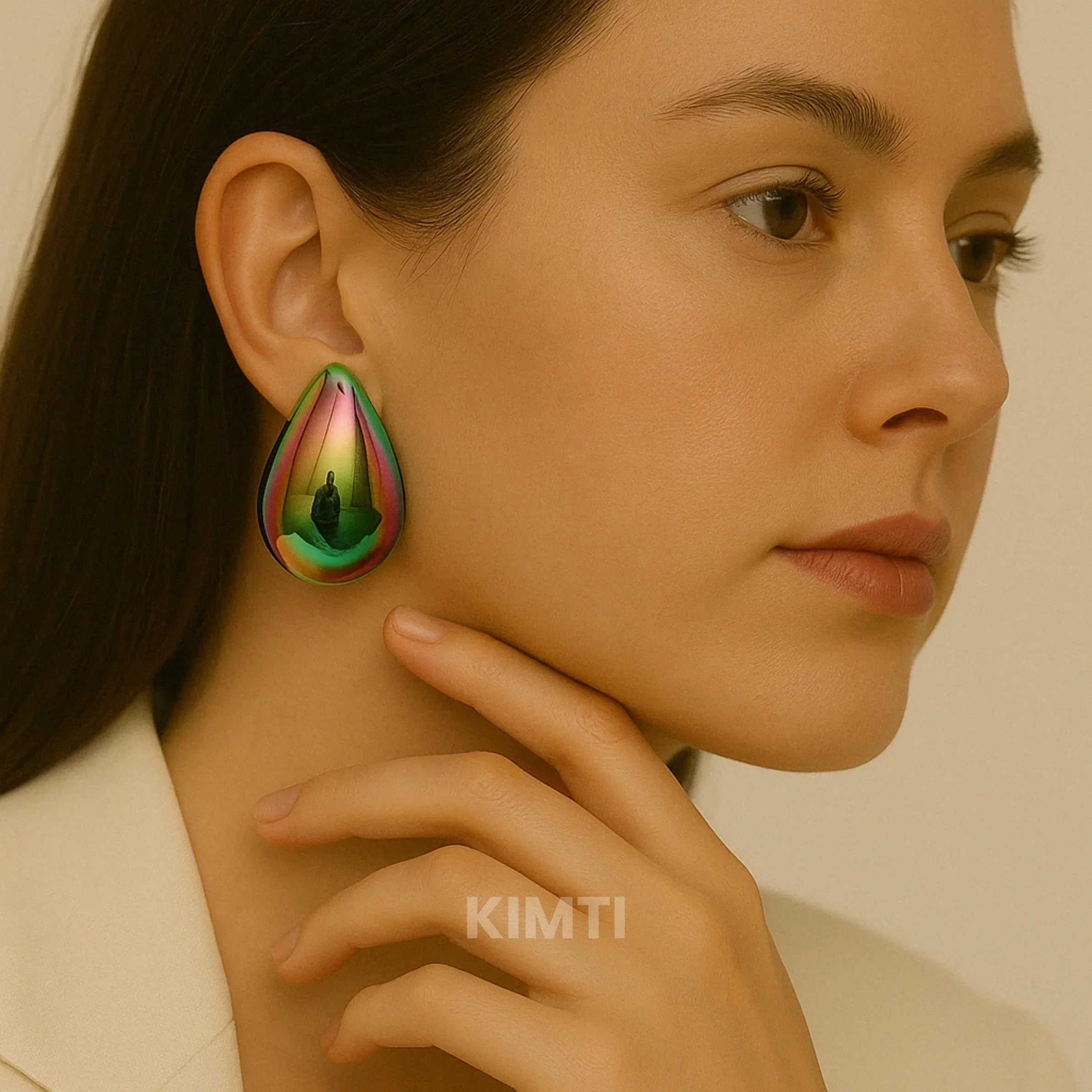 Rainbow Teardrop Earring — Buy Any 5 for Rs. 599 - Image 2