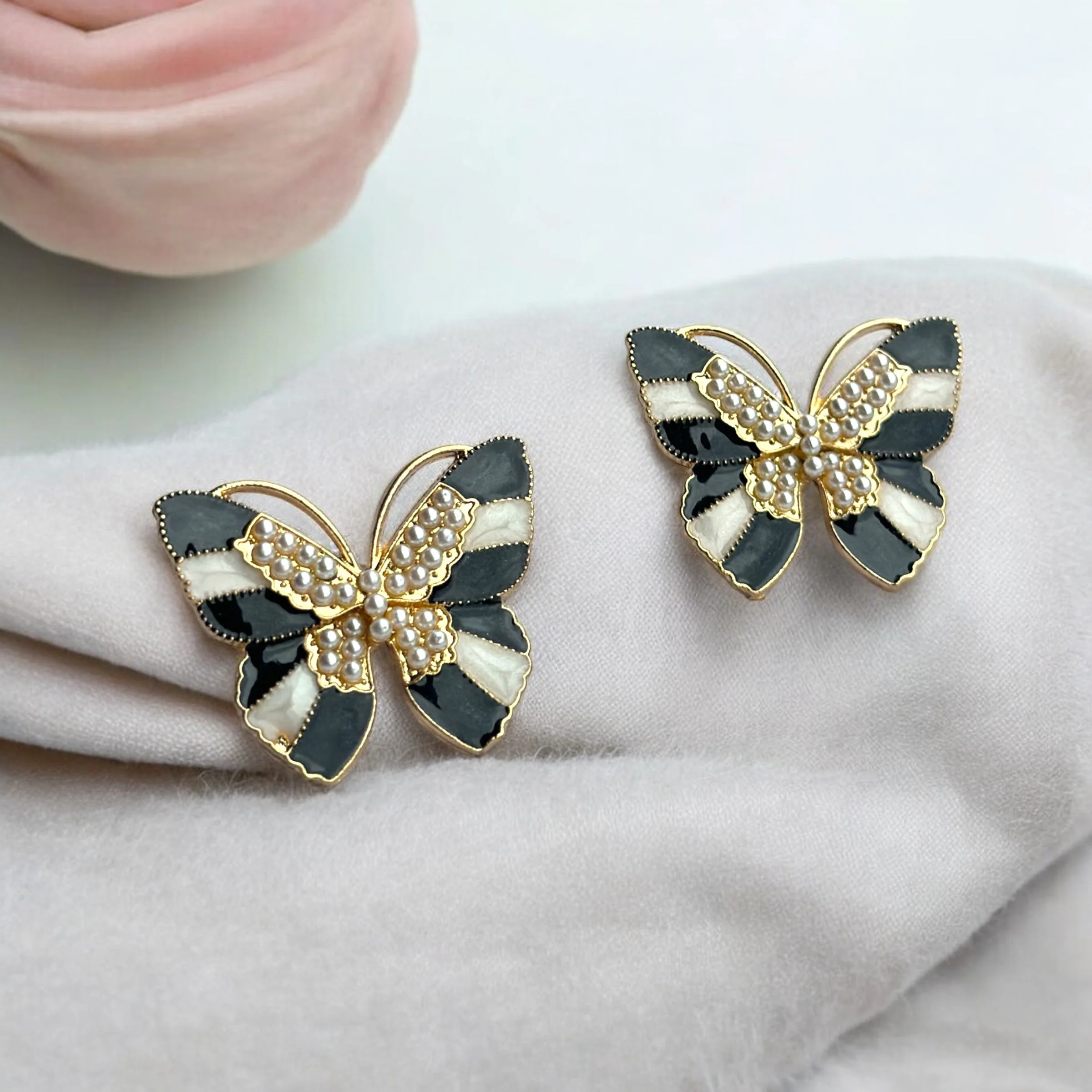 Random Colour Butterfly Stud Earring - Image 6