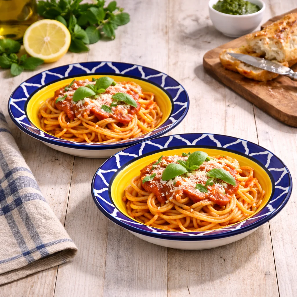 Rangrez | Pasta Plate | 8 inch | Set of 2 - Image 3