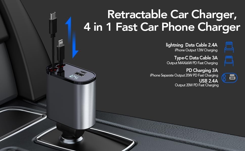 Rapid 4 in 1 Car Charger - Image 4
