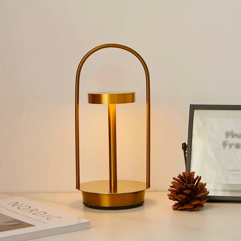 Rechargeable metal touch table lamp - Image 2