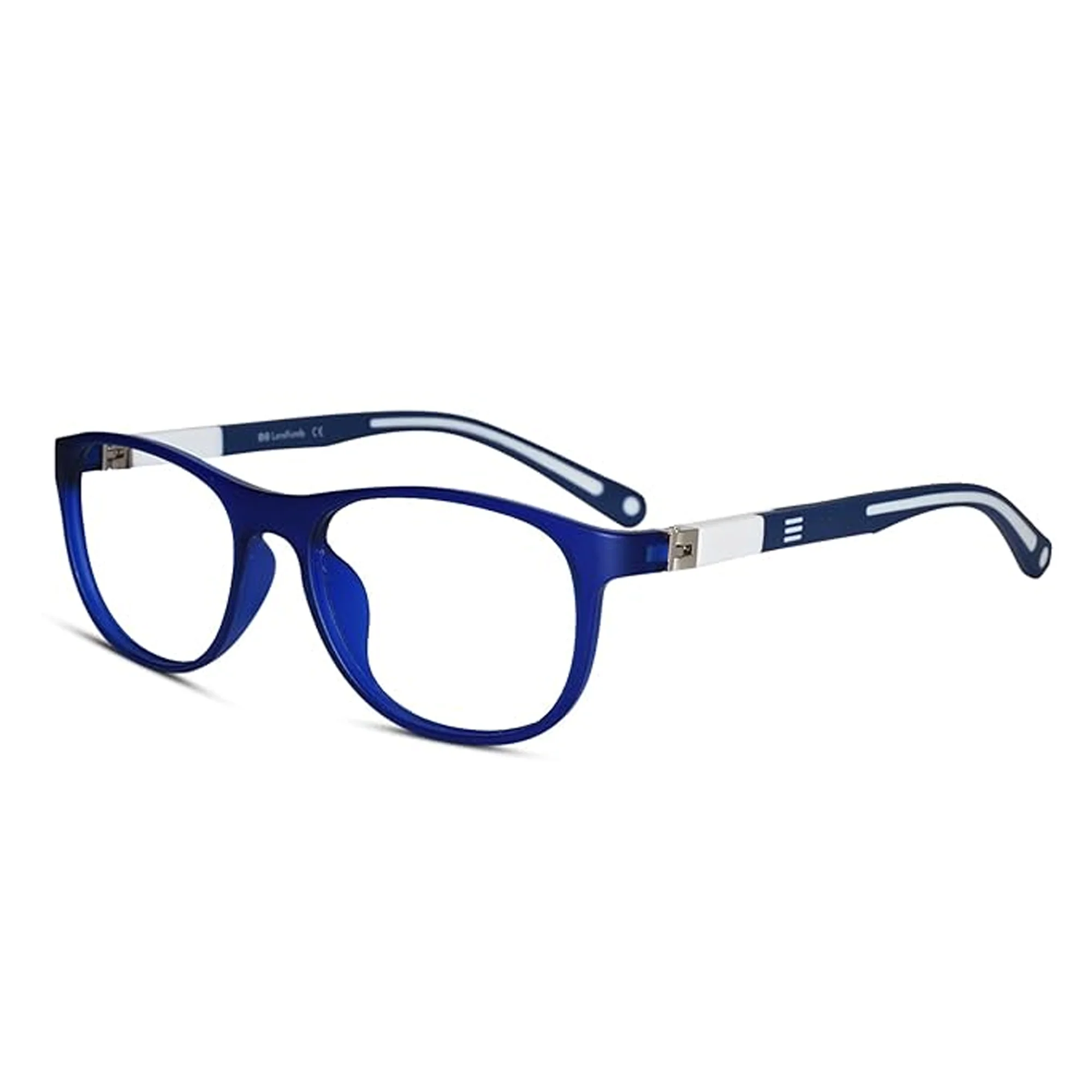 Rectangular Blue Eyeglasses For kids - Image 4