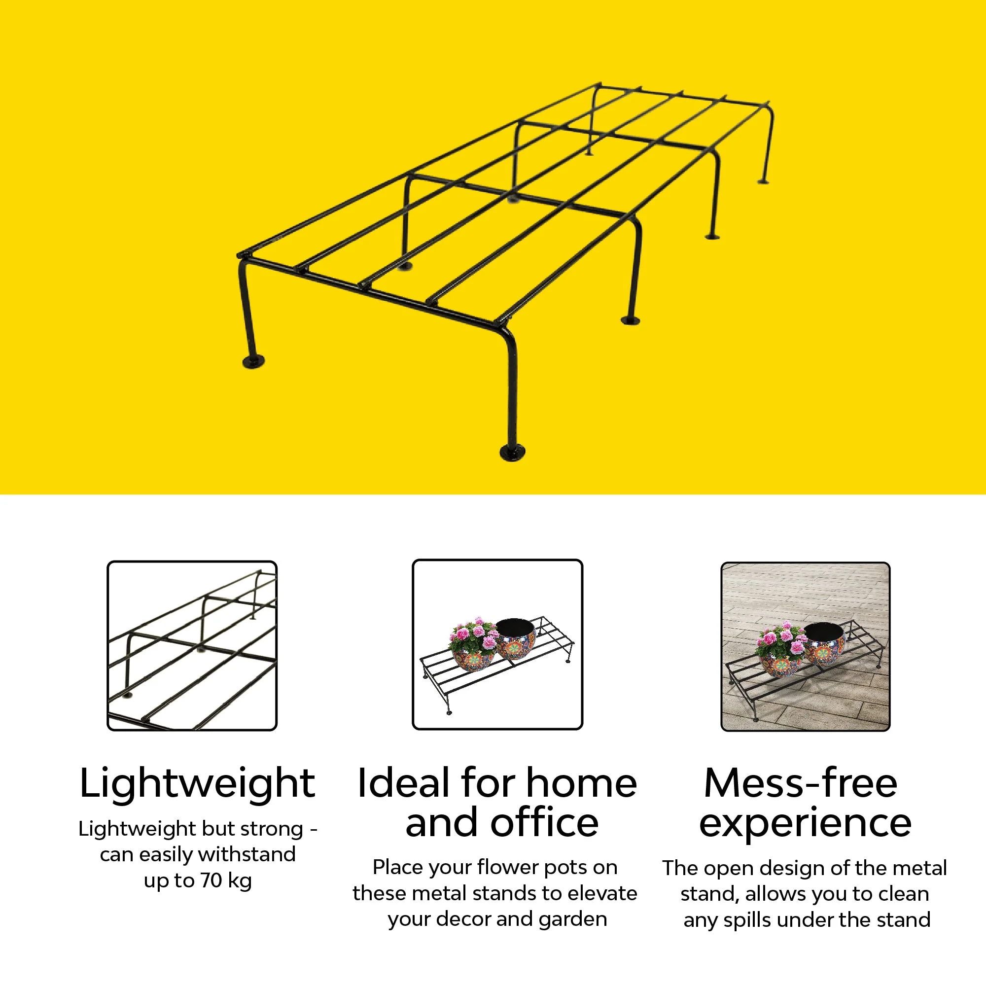 Rectangular Planter Stand | Set Of 2 - Image 3